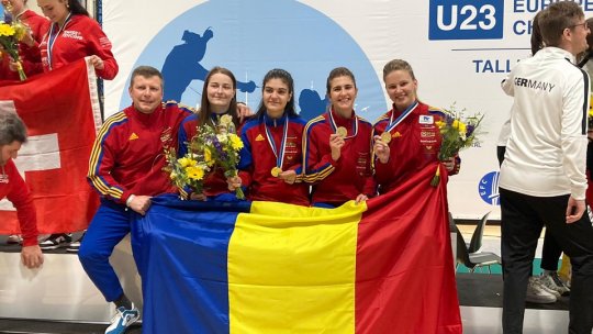 Aur pentru echipa feminină de spadă a României la Campionatul European U23