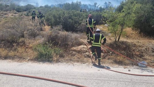 Prima intervenție a pompierilor români în Grecia. Printre ei, cinci brașoveni