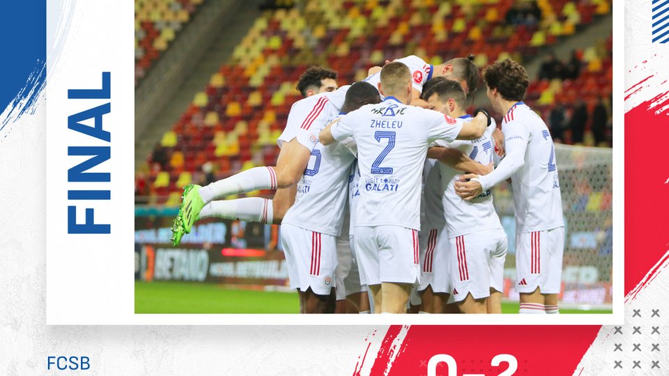 Oţelul Galaţi a produs surpriza la Bucureşti, 2-0 cu FCSB, în Superligă