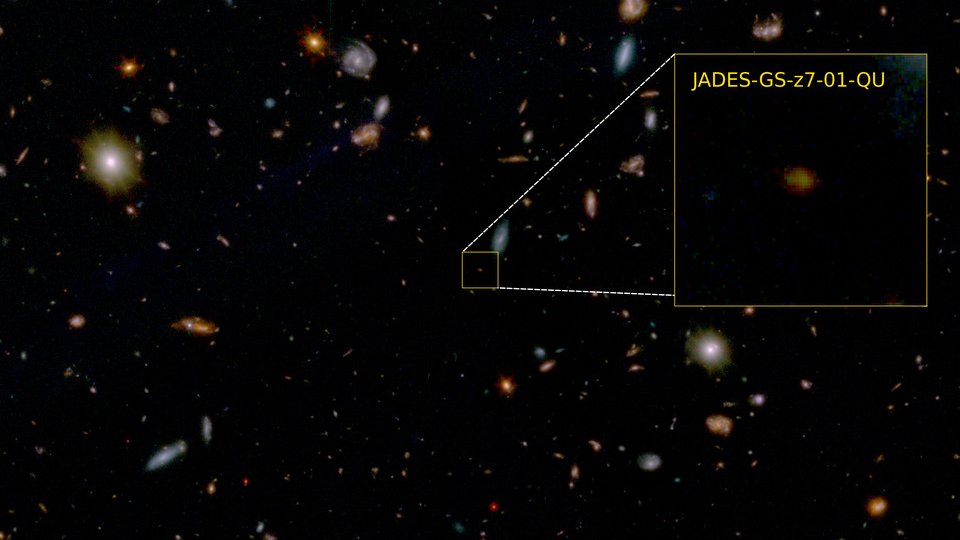 A fost descoperită o galaxie care era deja "moartă" când universul avea doar 5% din vârsta sa actuală