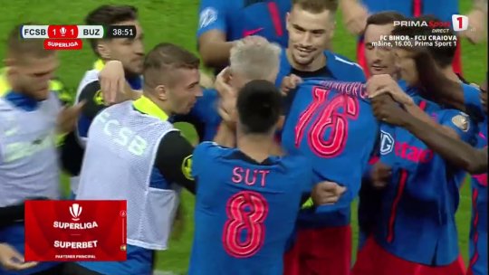 Fotbal: Superliga: FCSB - Gloria Buzău, 3-2 | VIDEO