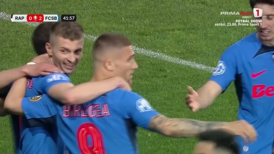 Fotbal: FCSB a câştigat în Giuleşti şi e cu un pas mai aproape de titlu | VIDEO