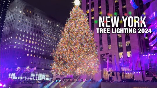 Bradul de Crăciun din Rockefeller Center a fost aprins