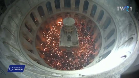 Sfânta Lumină va fi adusă sâmbătă seară, de la Ierusalim