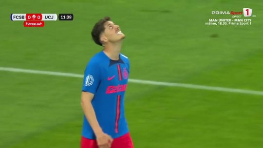 Fotbal: FCSB a câştigat disputa cu U Cluj şi e prima în clasament | VIDEO