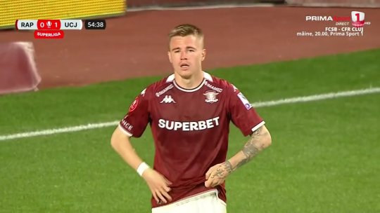 Fotbal: „U” Cluj a învins în Giuleşti şi e la un punct de podium | VIDEO