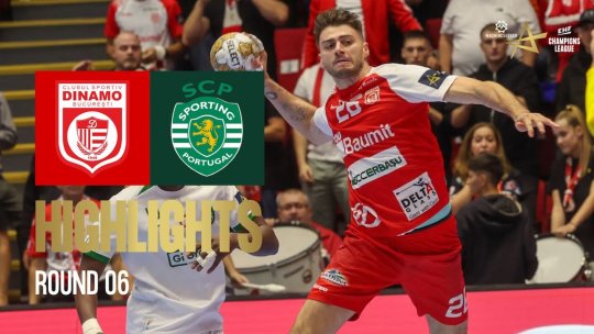 Handbal masculin: Dinamo, victorie cu Sporting în Liga Campionilor (VIDEO)