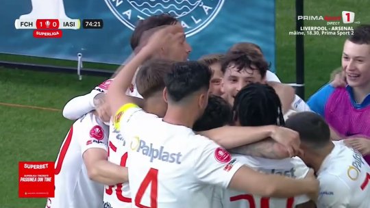 Fotbal: Hermannstadt a trecut de Poli Iaşi şi va termina prima în play-out | VIDEO