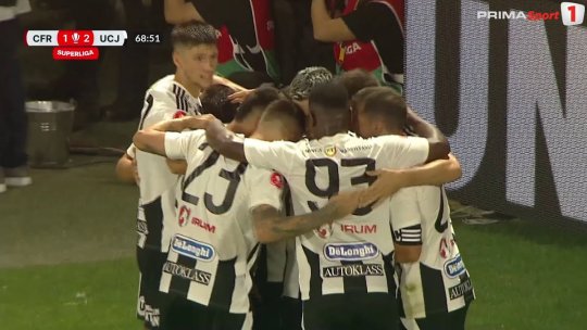 Fotbal: Universitatea Cluj a câştigat derby-ul cu CFR | VIDEO
