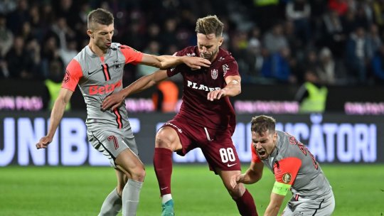 Fotbal: CFR Cluj şi FCSB au terminat la egalitate (2-2) în Superligă