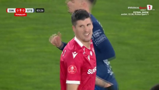 Fotbal: Victorie in extremis pentru Dinamo în Superligă, 1-0 cu Oțelul Galați VIDEO
