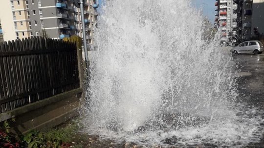Avarie la o conductă de apă de pe strada Emanoil Bernfeld