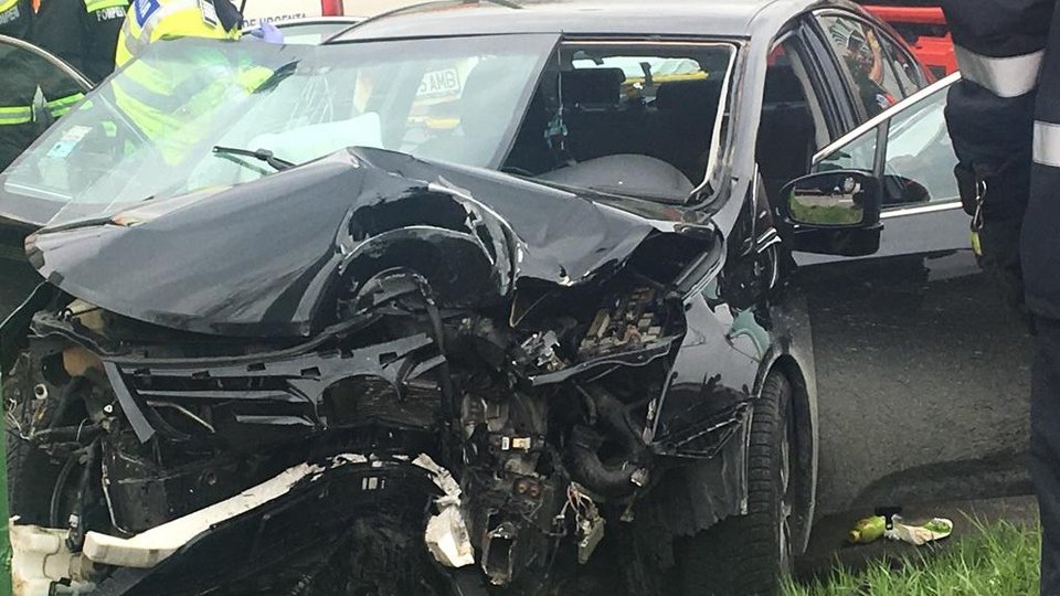 Accident rutier pe strada Nicolae Iorga