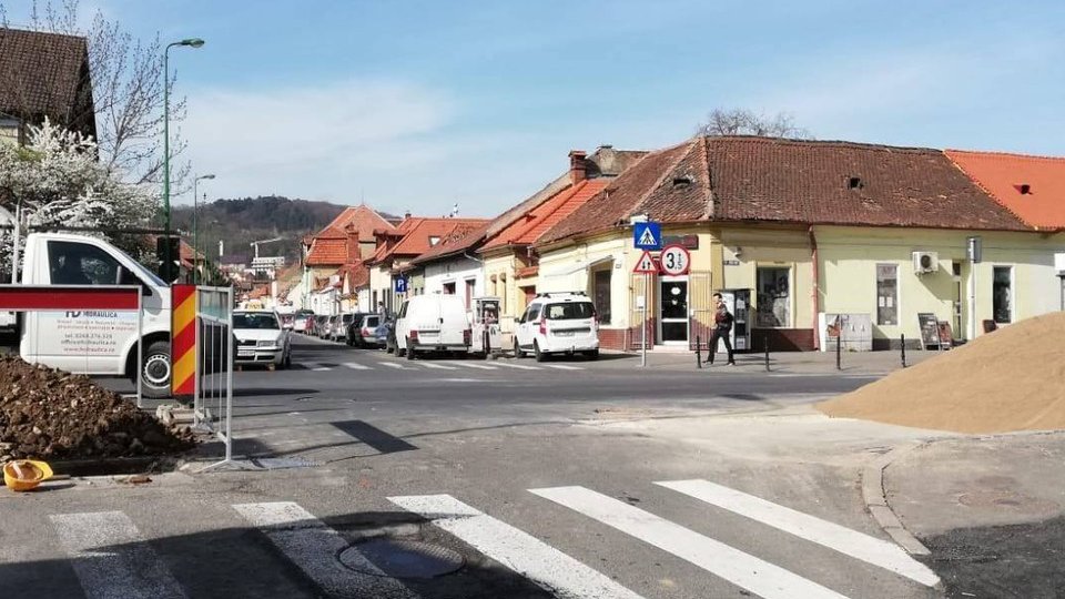Trafic auto blocat în Brașov
