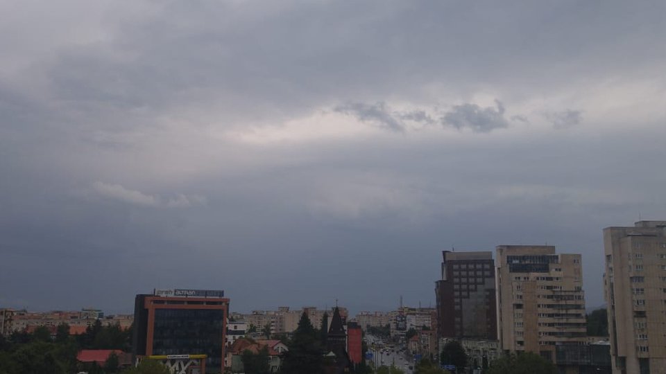 Furtuna a dărâmat copacii la Făgăraş