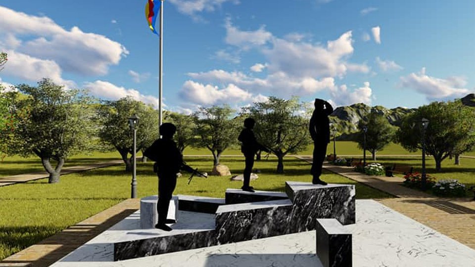Monumentul închinat soldaţilor căzuţi în războaiele zilelor noastre începe să prindă contur, la Braşov