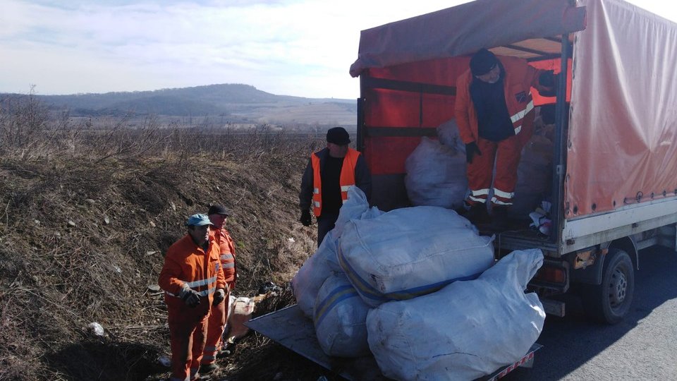 Containere speciale pentru curăţenia de toamnă