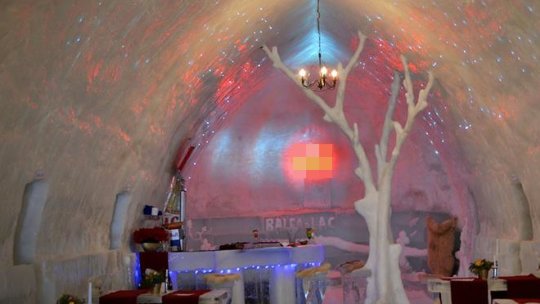 Sat de gheaţă, la Bâlea Lac, în locul hotelului de gheaţă