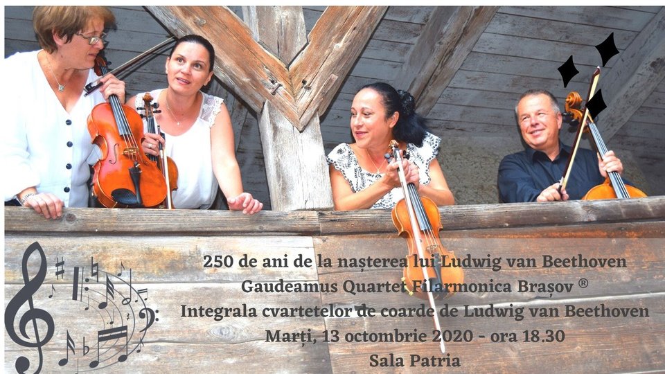 Recital beethovenian cu Gaudeamus Quartet, Cvartetul Filarmonicii Brașov