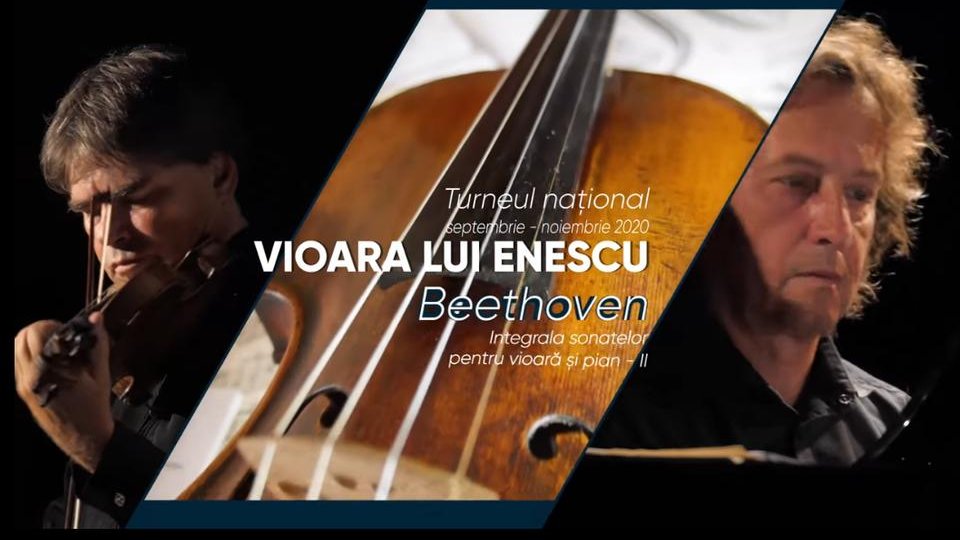 Sâmbătă, concert online pe pagina Filarmonicii, din Turneul "Vioara lui Enescu"