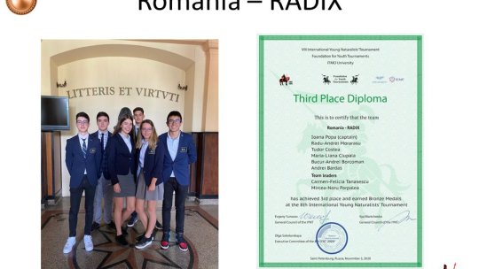 Performanță și în online: "Șaguniștii" au luat bronzul la turneul internațional al tinerilor oameni de știință