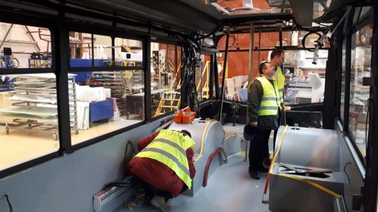 O echipă RATBV, în Cehia, la formare profesională