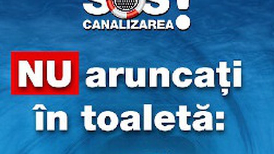 Brașoveni, nu mai aruncați șervețelele umede la toaletă!