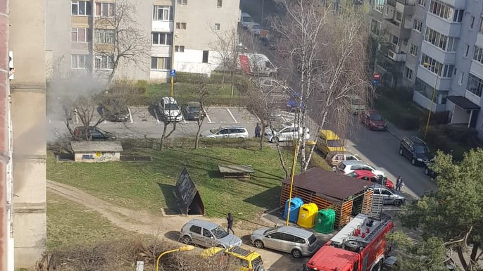 Incendiu la un apartament de pe strada Saturn