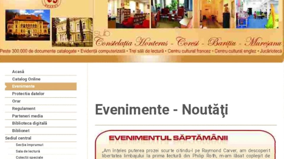 Lecturi online la Biblioteca Județeană George Barițiu