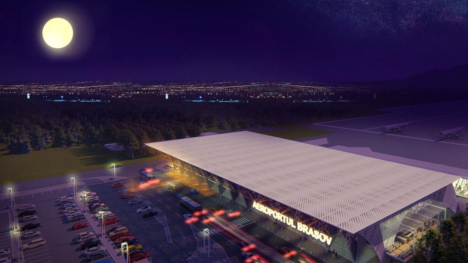 A fost reluată construcția celor nouă componente din cadrul Aeroportului Internațional Brașov