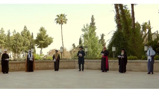 Solidaritate în vreme de pandemie. Mai mulți lideri religioși s-au rugat împreună, la Ierusalim