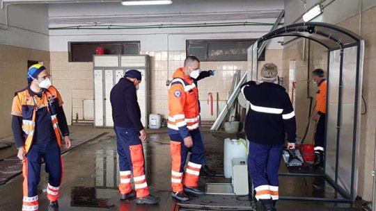 Tunel pentru dezinfecție, donat Ambulanței Brașov