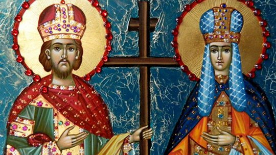 Creştinii ortodocşi şi greco catolici îi sărbătoresc astăzi pe Sfinţii Împăraţi Constantin şi Elena