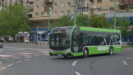 Primul autobuz electric SOR din Brașov a plecat pe traseul liniei 36