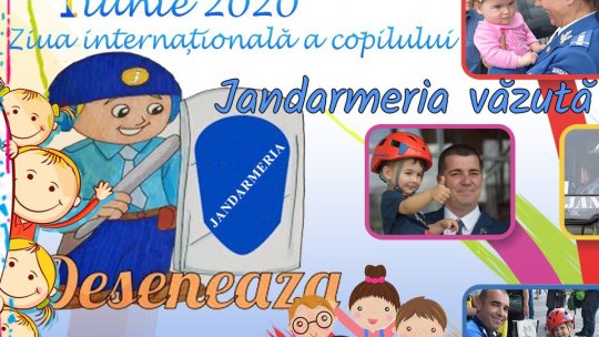"Jandarmeria văzută prin ochii copiilor", concurs pentru cei mici de Ziua Copilului