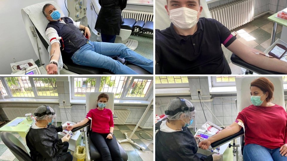 Echipa CJ Brașov a donat sânge pentru tânăra polițistă din București bolnavă de leucemie