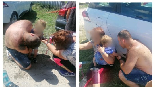 Copil salvat de un jandarm, la Cascada Urlătoarea