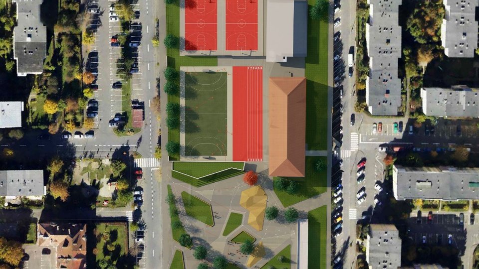 O piață închisă din oraș, transformată într-o zonă de relaxare