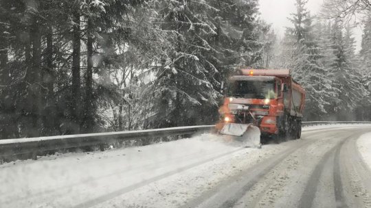 Cod galben de vreme severă imediată în județul Brașov. Restricții de circulație pe DN73A