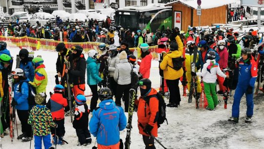 Aglomerație la munte, ca înainte de pandemie