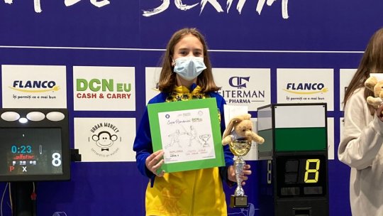 Locul 3 la Cupa României U13 pentru spadasina coronei, Diana Crețu