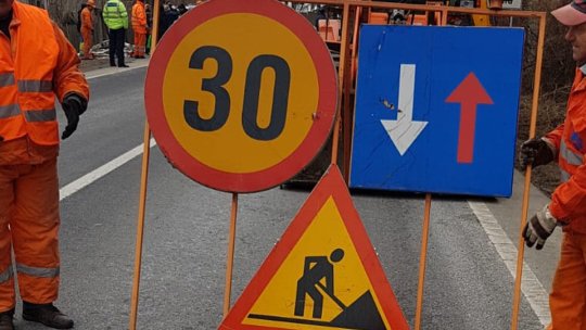 Atenție, șoferi! Lucrări la giratoriul spre Sânpetru!