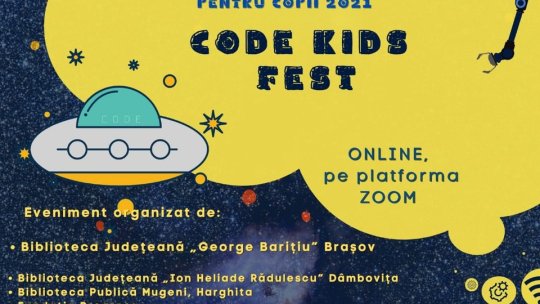 CODE Kids FEST Brașov. Târg online de știință și tehnologie pentru copii, în acest weekend