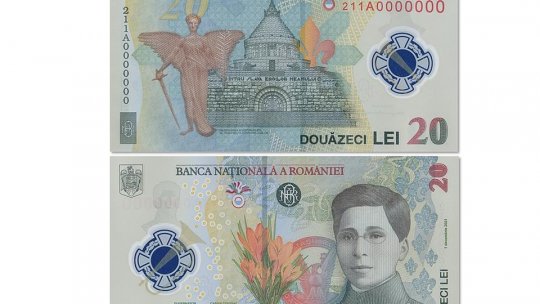 Caracteristicile bancnotei de 20 de lei care va fi pusă în circulație la 1 decembrie