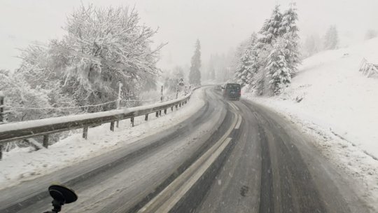Iarna s-a instalat în centrul țării
