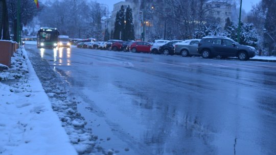 Brașovul, deszăpezit toată noaptea