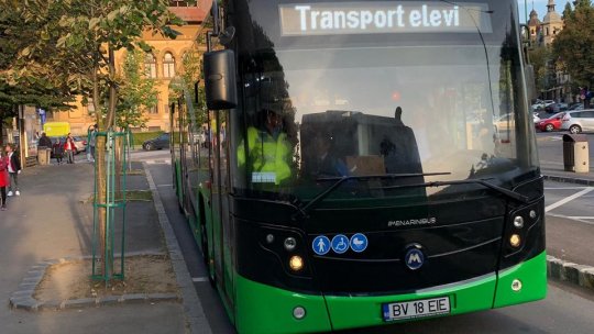 De luni, reintră pe traseu autobuzele speciale pentru transportul elevilor. Apare unul nou, din Avangarden