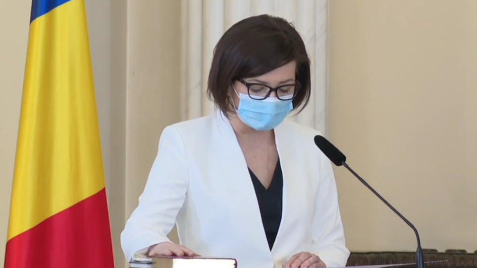 Noul ministru al Sănătăţii, Ioana Mihăilă, a depus jurământul la Palatul Cotroceni