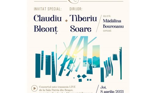 Claudiu Bleonț, invitat special la concertul de joi seara, al Filarmonicii. Transmis online
