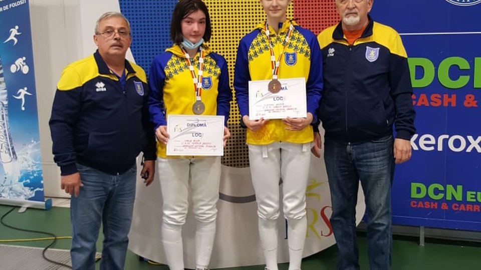 Două medalii pentru Corona Brașov la Campionatul Național feminin de floretă, grupa speranțe